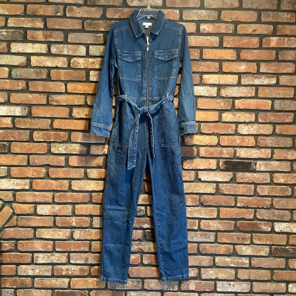 NWT Topshop denim boiler suit